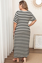 Load image into Gallery viewer, Plus Size V-Neck Side Slit Maxi Dress
