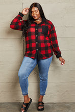 Load image into Gallery viewer, Heimish Make It Last Full Size Contrast Plaid Shacket
