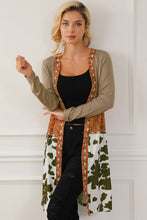 Load image into Gallery viewer, Printed Long Sleeve Open Front Outerwear
