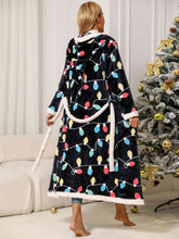 Load image into Gallery viewer, Tie Waist Hooded Robe
