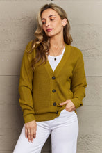 Load image into Gallery viewer, Zenana Kiss Me Tonight Full Size Button Down Cardigan in Chartreuse
