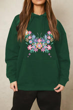 Load image into Gallery viewer, Simply Love Simply Love Full Size Floral Butterfly Graphic Hoodie
