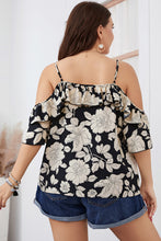 Load image into Gallery viewer, Plus Size Floral Spaghetti Strap Blouse
