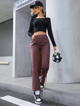 Load image into Gallery viewer, High Waist Straight Leg Jeans

