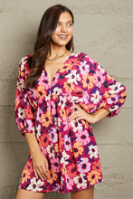 Load image into Gallery viewer, GeeGee Full Size Floral Print Mini Dress
