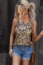 Load image into Gallery viewer, Leopard Round Neck Tank
