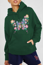 Load image into Gallery viewer, Simply Love Simply Love Full Size Floral Butterfly Graphic Hoodie
