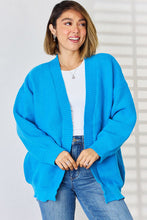 Load image into Gallery viewer, Open Front Dropped Shoulder Cardigan
