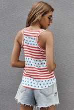 Load image into Gallery viewer, Stars and Stripes Round Neck Tank
