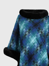 Load image into Gallery viewer, Faux Fur Trim Poncho
