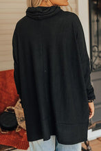 Load image into Gallery viewer, Cowl Neck Long Sleeve Slit Blouse
