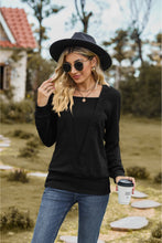 Load image into Gallery viewer, Square Neck Long Sleeve Blouse

