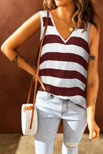 Load image into Gallery viewer, Striped V-Neck Tank
