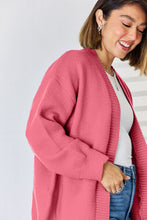 Load image into Gallery viewer, Open Front Dropped Shoulder Cardigan
