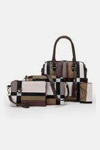 Load image into Gallery viewer, 4-Piece Color Block PU Leather Bag Set
