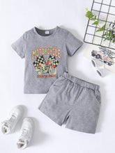 Load image into Gallery viewer, Boys CHAMPIONSHIPS Graphic Tee and Shorts Set
