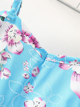 Load image into Gallery viewer, Girls Floral Cold-Shoulder Flutter Sleeve Dress
