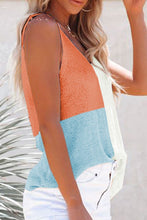 Load image into Gallery viewer, Color Block V-Neck Knit Vest
