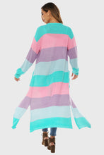 Load image into Gallery viewer, Color Block Long Sleeve Pocketed Cardigan
