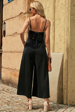 Load image into Gallery viewer, Spaghetti Strap Tied Seam Detail Jumpsuit
