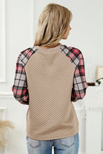 Load image into Gallery viewer, Round Neck Printed Raglan Sleeve Sweatshirt
