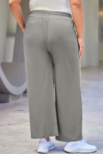 Load image into Gallery viewer, Plus Size Drawstring Straight Pants with Pockets
