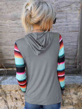 Load image into Gallery viewer, Striped Long Sleeve Hoodie
