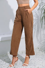 Load image into Gallery viewer, Buttoned  Straight Hem Long Pants
