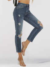 Load image into Gallery viewer, Distressed Skinny Cropped Jeans
