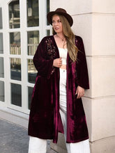 Load image into Gallery viewer, Plus Size Printed Open Front Long Sleeve Cardigan
