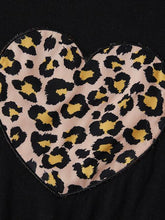 Load image into Gallery viewer, Leopard Heart Graphic Top and Pants Set
