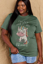 Load image into Gallery viewer, Simply Love Full Size I&#39;LL GET OVER IT I JUST NEED TO BE DRAMATIC Graphic Cotton Tee
