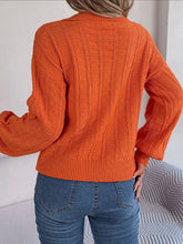 Load image into Gallery viewer, Johnny Collar Drop Shoulder Sweater
