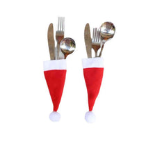 Load image into Gallery viewer, 20-Piece Christmas Hat Cutlery Holders
