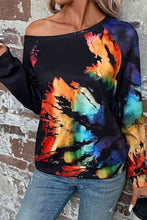 Load image into Gallery viewer, Tie-Dye Boat Neck Sweatshirt
