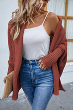 Load image into Gallery viewer, Open Front Long Sleeve Cardigan
