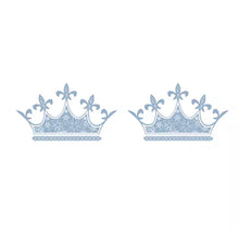 Load image into Gallery viewer, Blue Crown Acrylic Studs
