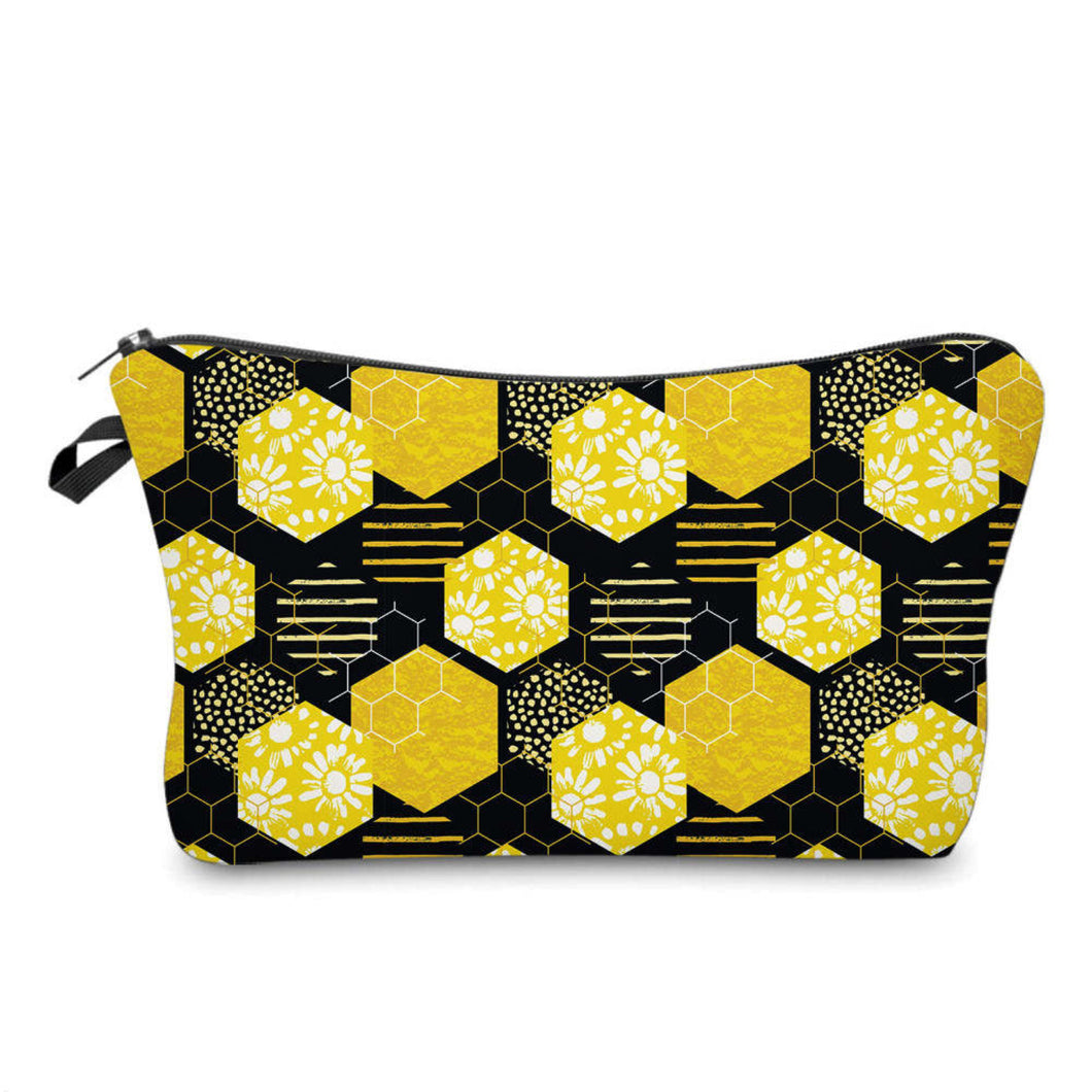 Pouch - Black Yellow Honeycomb