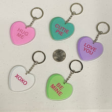 Load image into Gallery viewer, Conversation Heart Keychain
