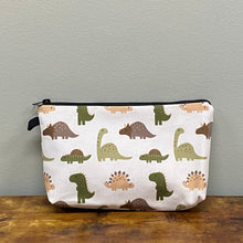 Load image into Gallery viewer, Pouch - Green &amp; Brown Dino
