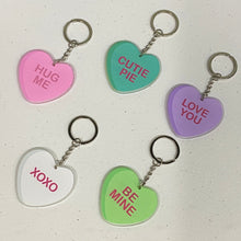 Load image into Gallery viewer, Conversation Heart Keychain

