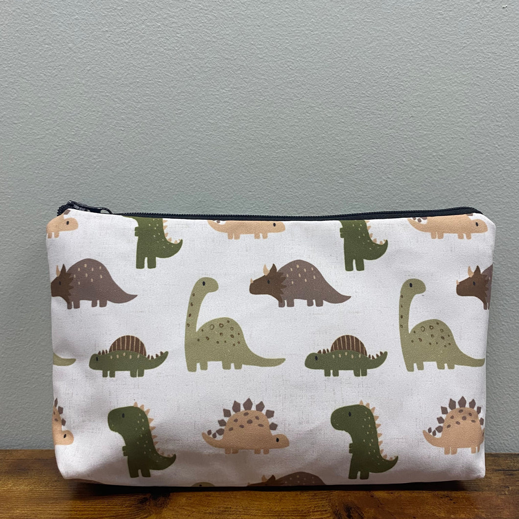Pouch - Green & Brown Dino