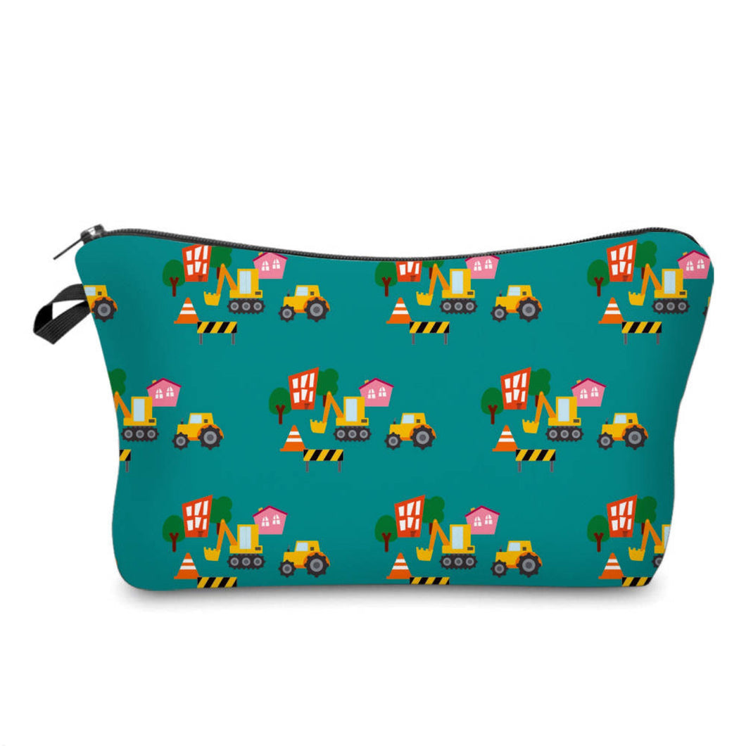 Pouch - Teal Construction