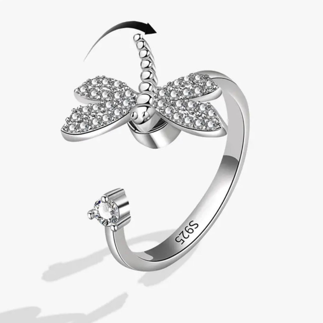 Adjustable Fidget Ring - Dragonfly