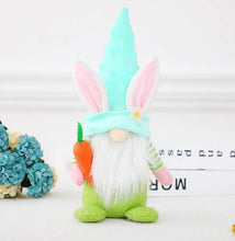 Load image into Gallery viewer, Gnome - Easter E - Green Yellow Pink Blue Quad -
