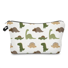 Load image into Gallery viewer, Pouch - Green &amp; Brown Dino
